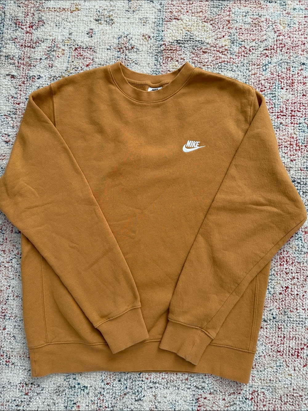 Nike Men's Crewneck Sweatshirt in Caramel Brown